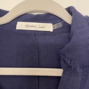 Maxi navy blue dress with buttons